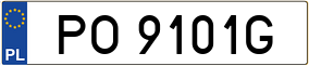 Truck License Plate